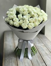 Букет 35 Белых роз в Махнёво Свердловской области