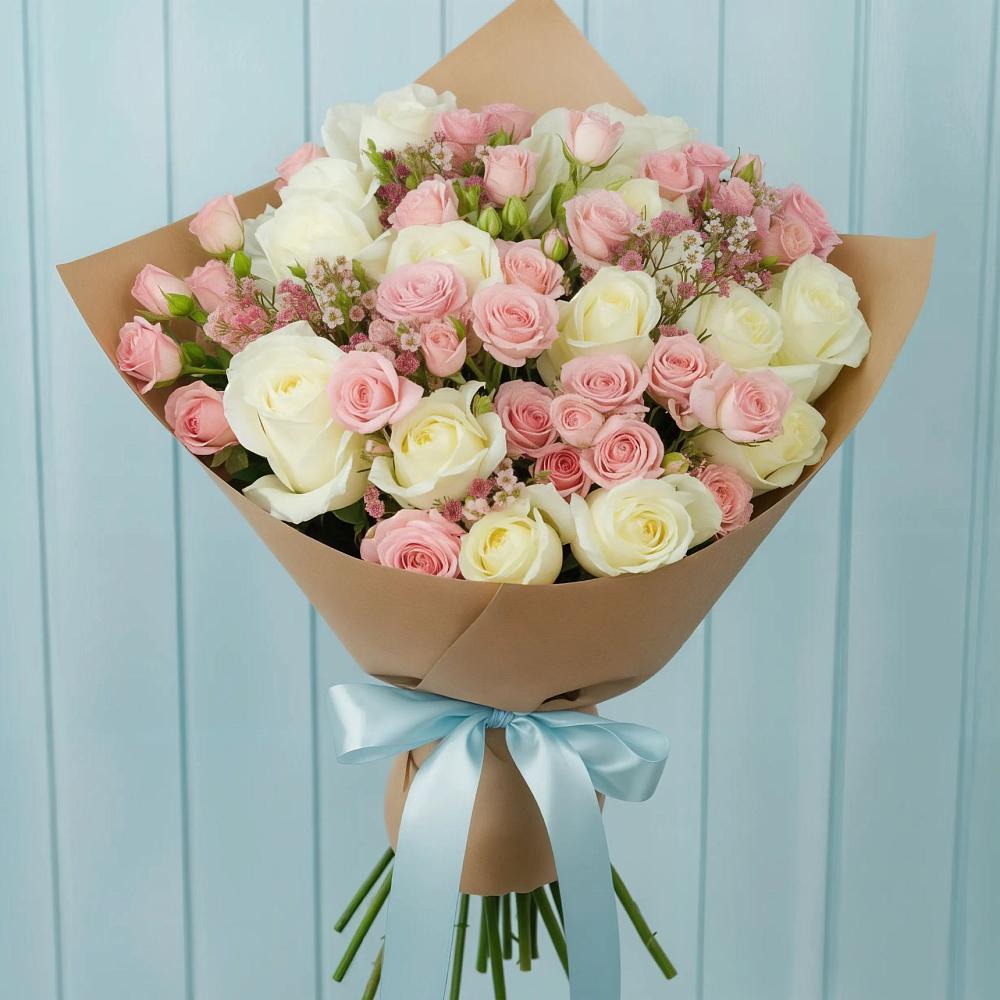 Букет цветов из: Розы в Махнёво Свердловской области