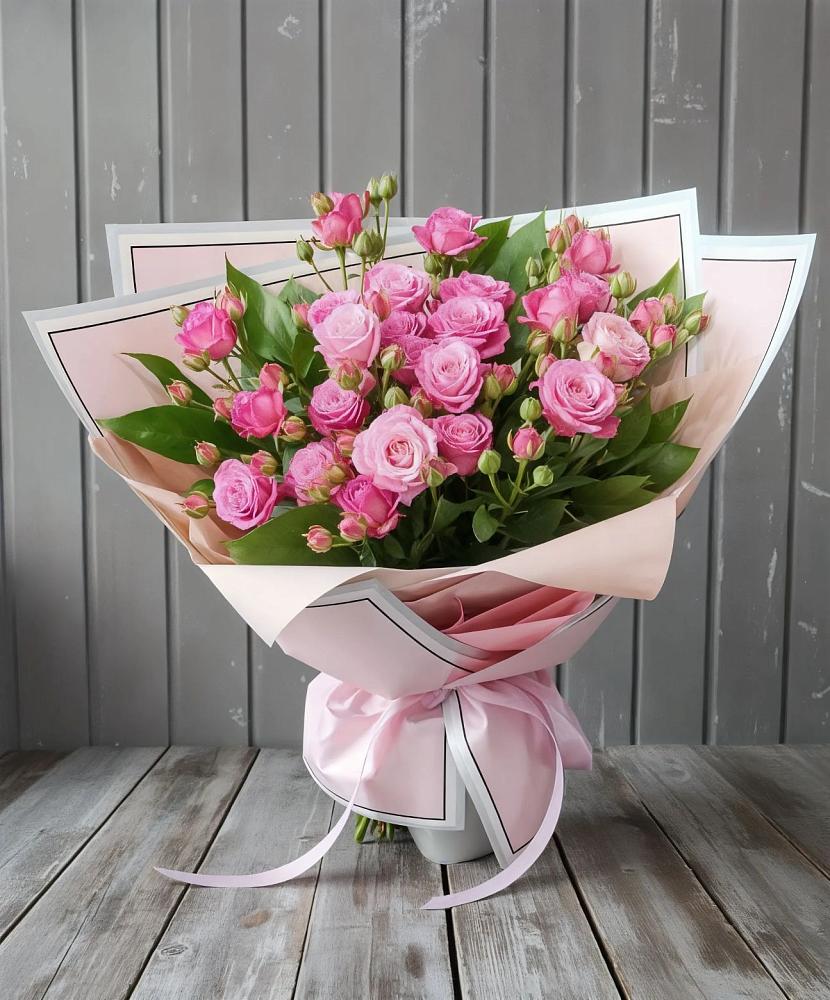 Букет Розовый кустик в Махнёво Свердловской области