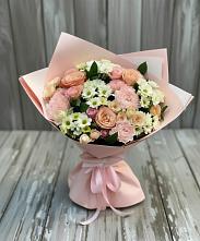 Букет цветов из:  Гвоздики, Розы и Хризантемы в Махнёво Свердловской области