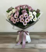 Букет цветов из:  Хризантемы и Розы #REPLACE_PRED# Махнёво Свердловской области