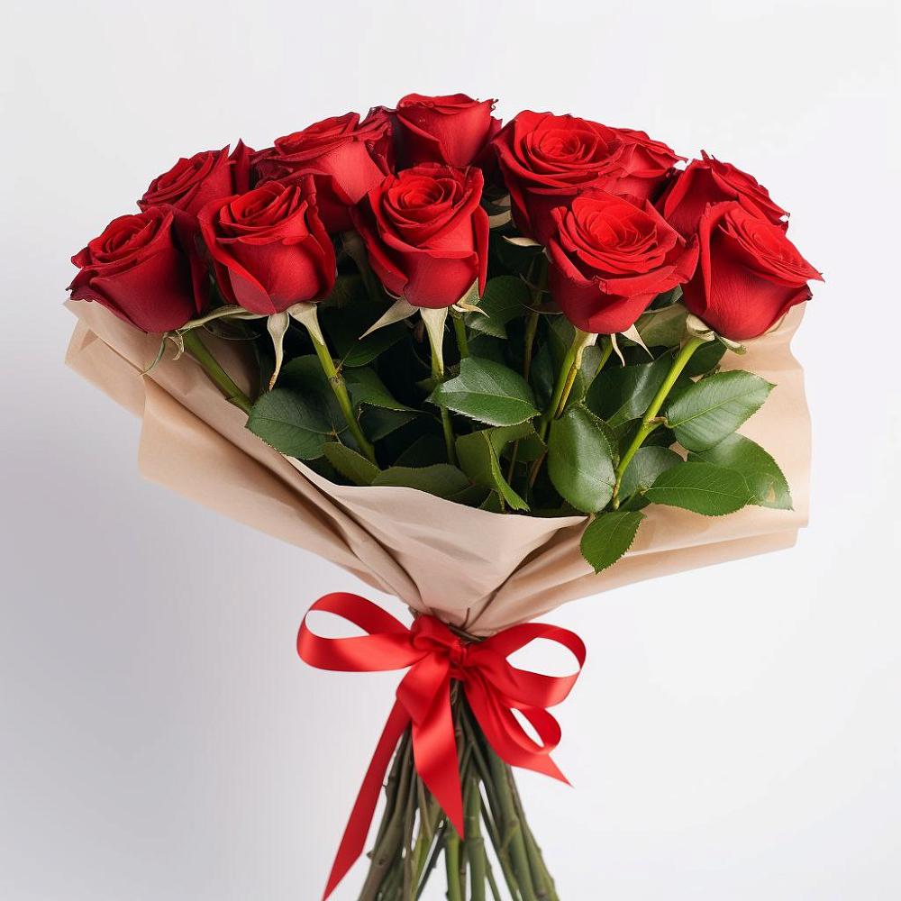 Букет 11 Красных роз Эдлесс Лав в Махнёво Свердловской области